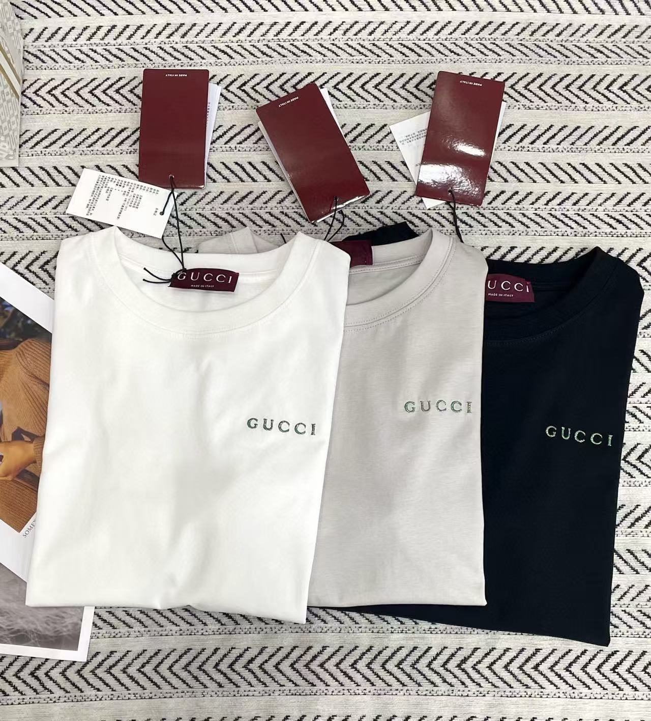 GUCC1 シンプルレターTシャツ【50％割引+送料無料】