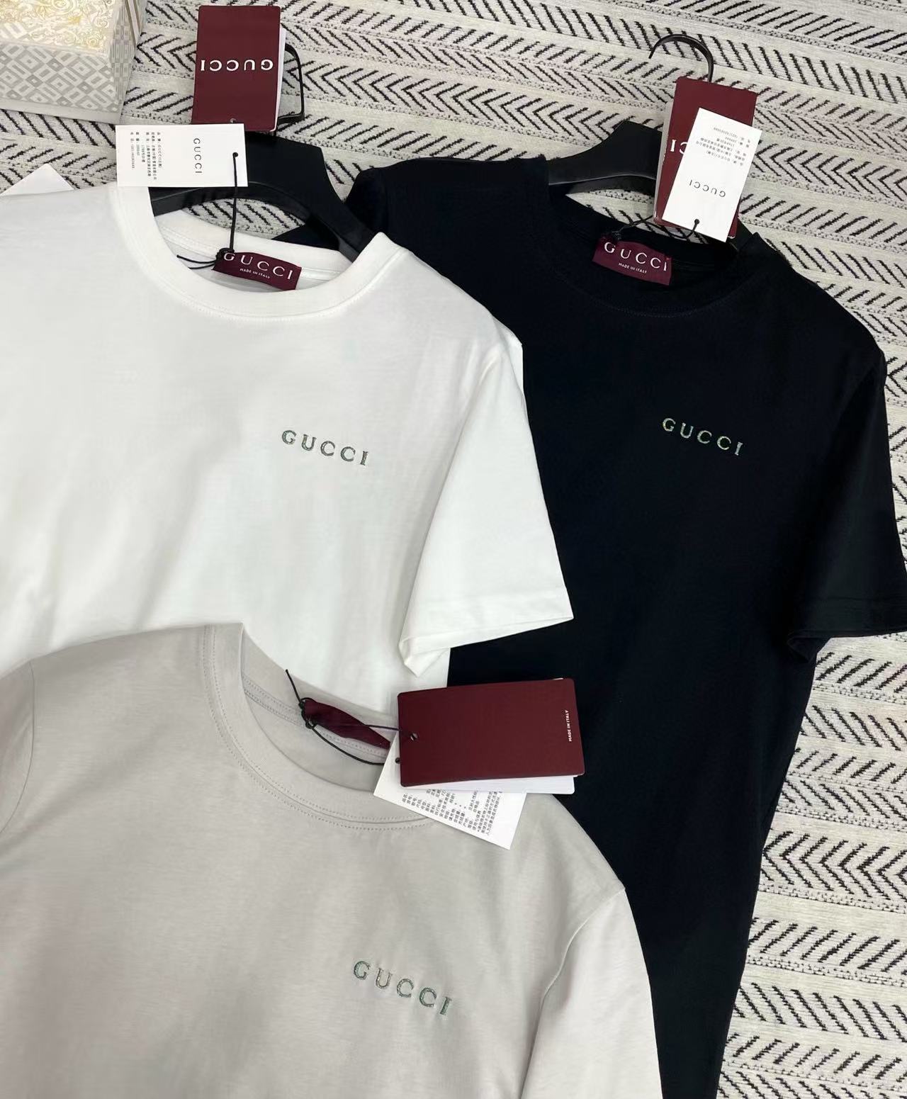 GUCC1 シンプルレターTシャツ【50％割引+送料無料】