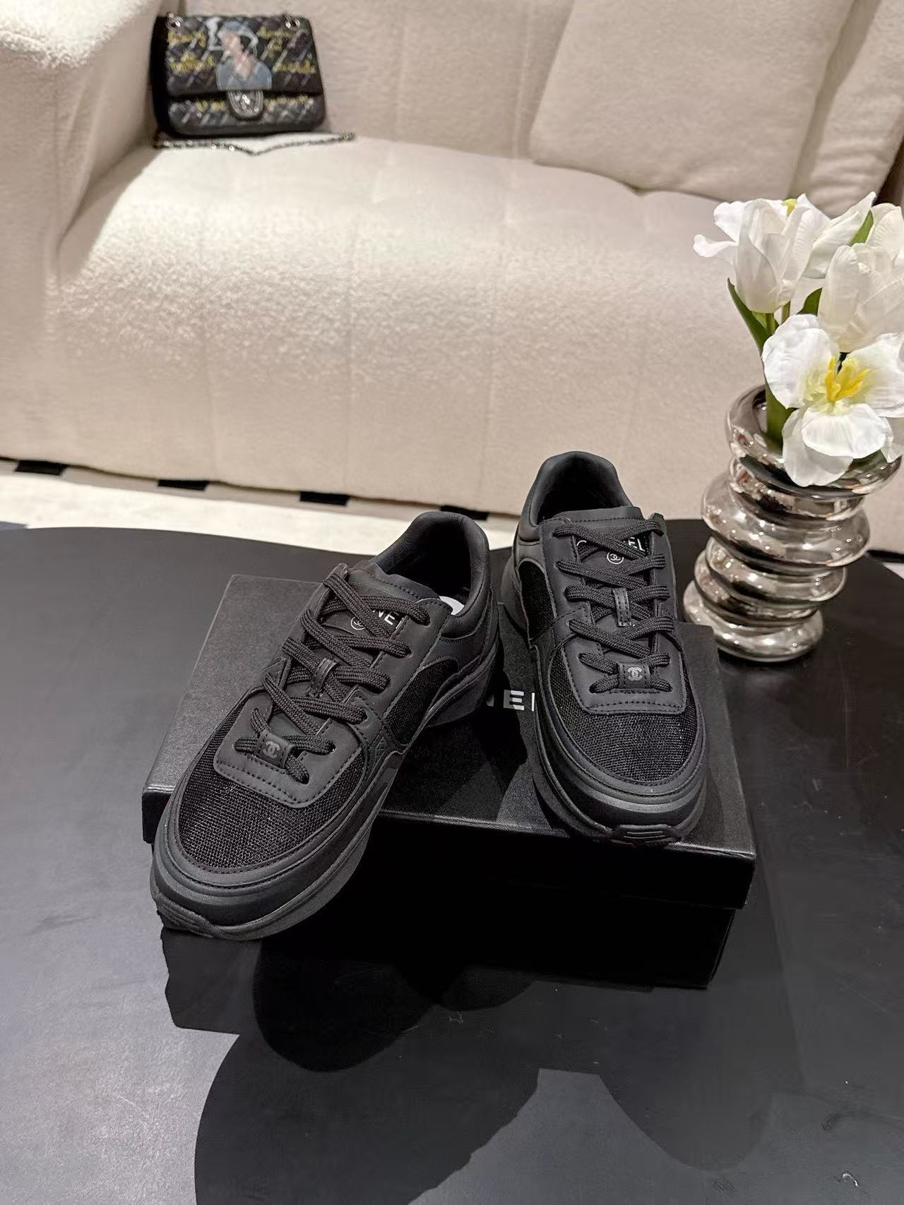 CHANE1 高品質ダブルCスニーカー【50％割引+送料無料】