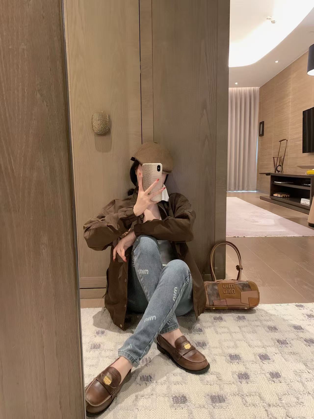 M1UM1U 襟付きレタージャケット【50％割引+送料無料】