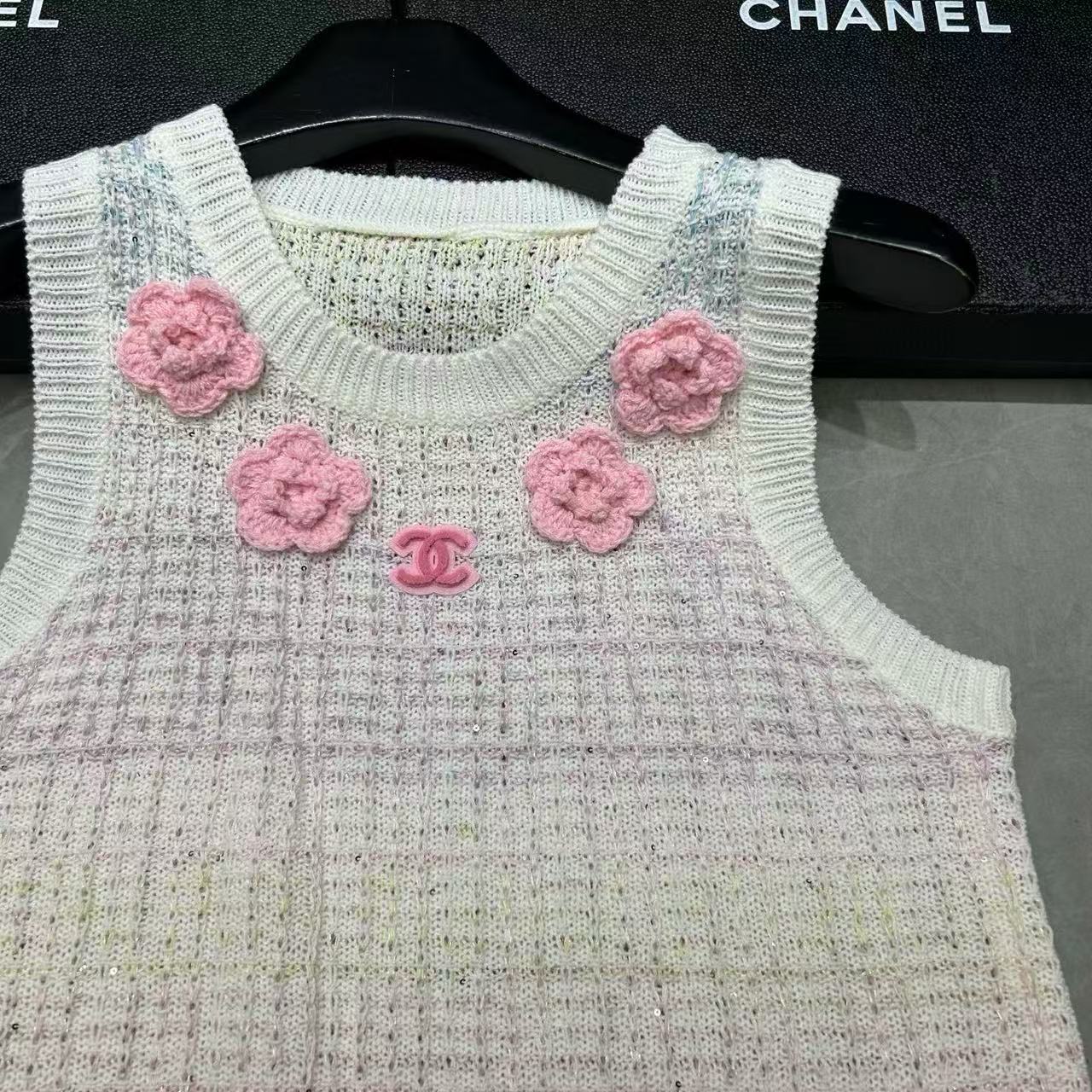 CHANE1 フローラルダブルCウールベスト【50％割引+送料無料】