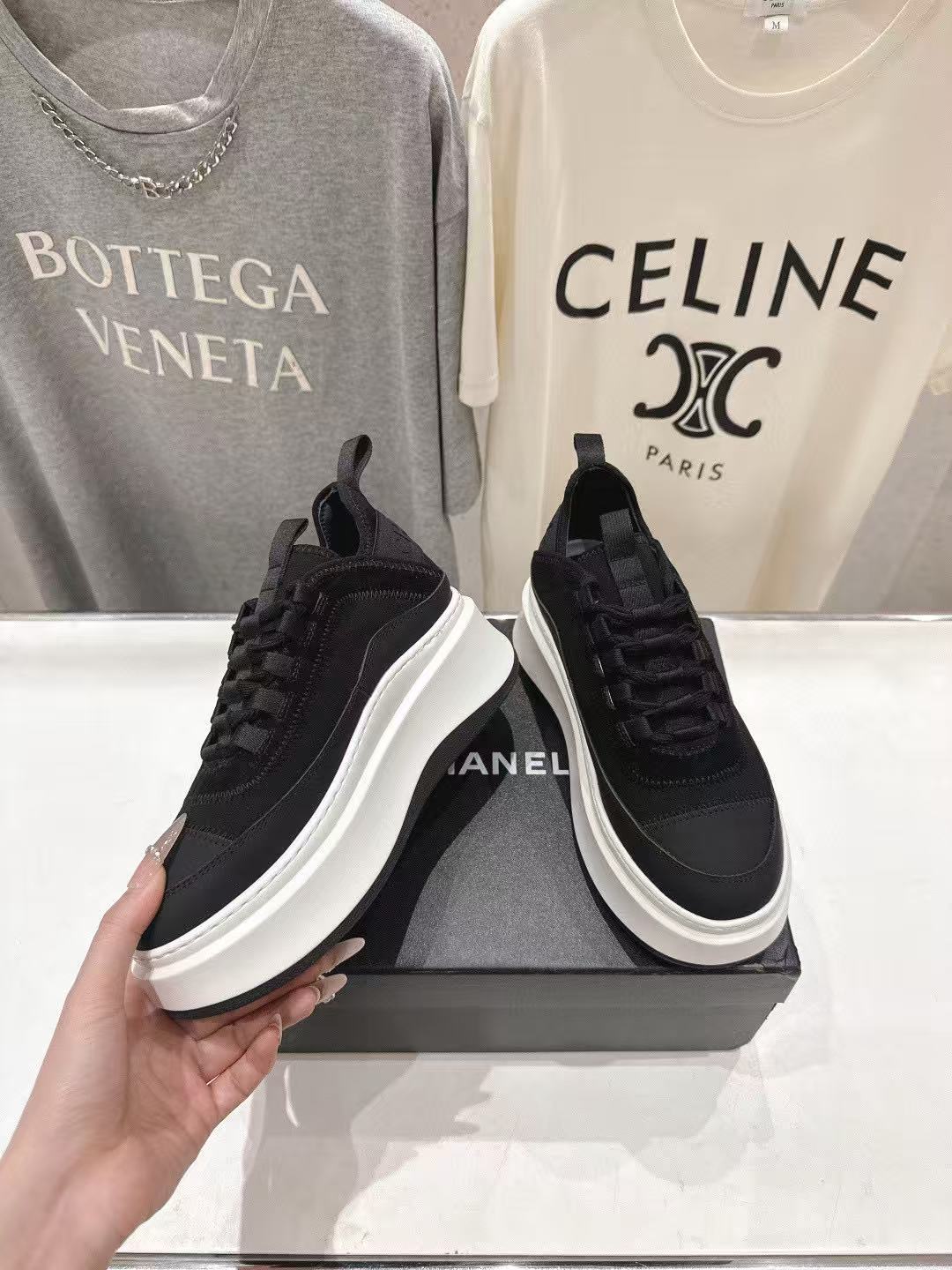 CHANE1 高品質厚底パンダカジュアルシューズ【50％割引+送料無料】