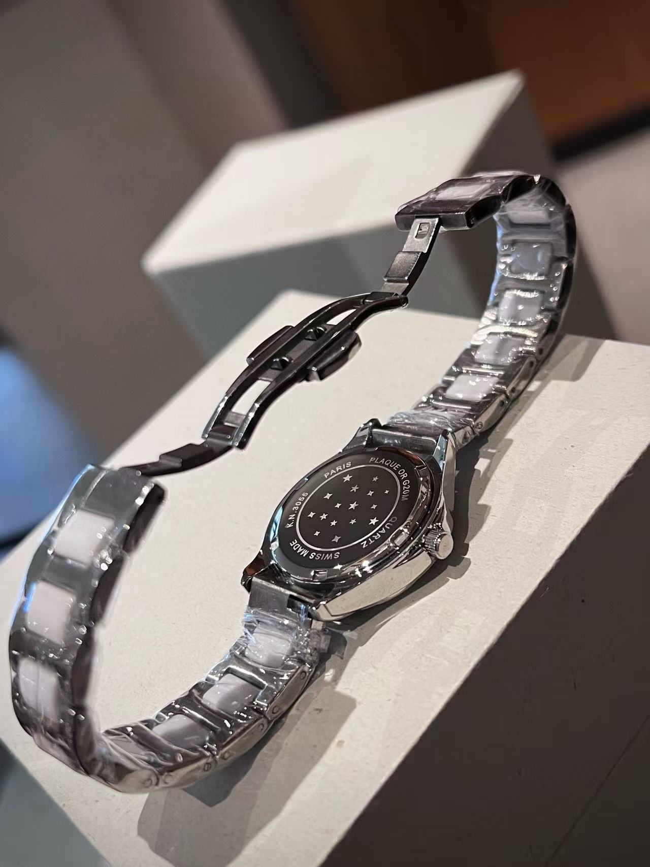 CHANE1 セラミック ステンレススチール レディースウォッチ【50％割引+送料無料】