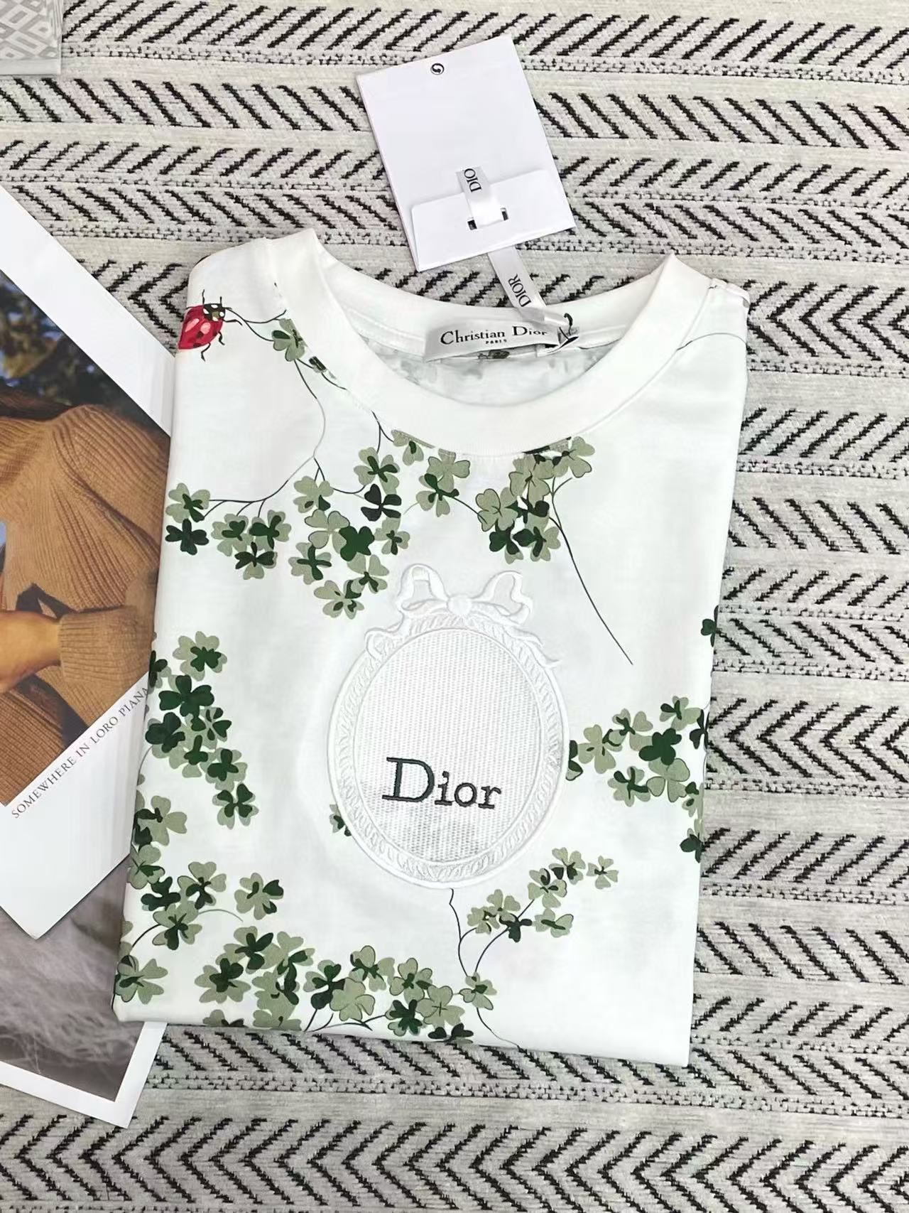 DIOR プリントレターTシャツ【50％割引+送料無料】