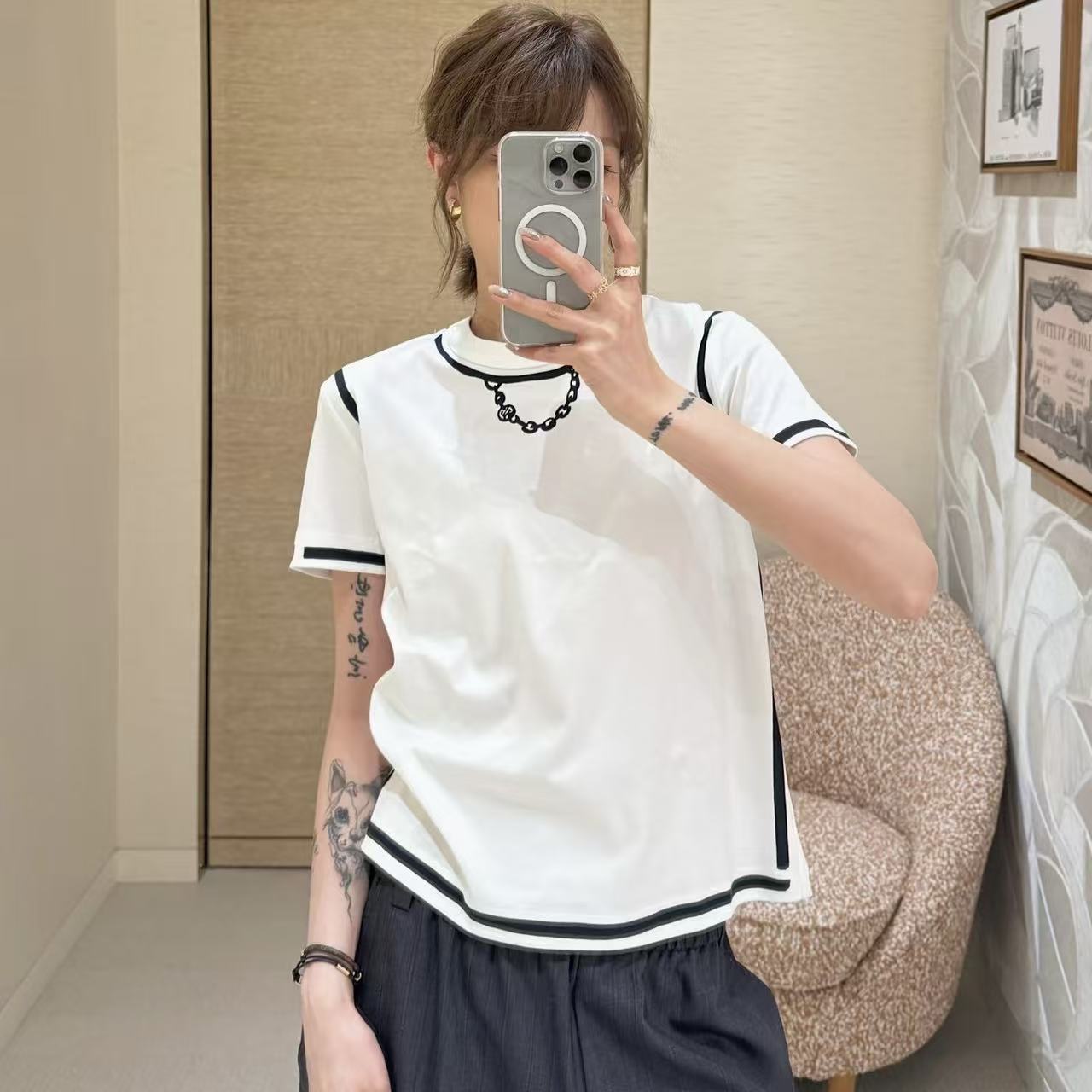 LVチェーンTシャツ【50％割引+送料無料】