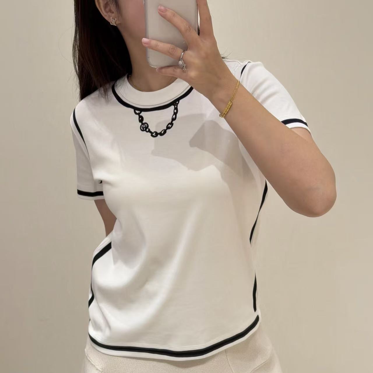 LVチェーンTシャツ【50％割引+送料無料】