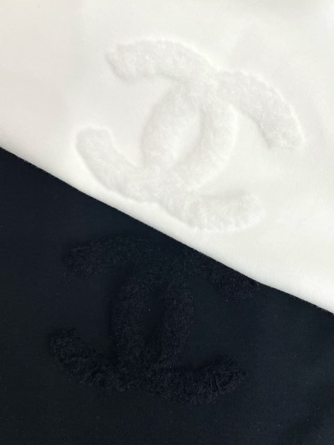 CHANE1 ダブルC シンプルTシャツ【50％割引+送料無料】