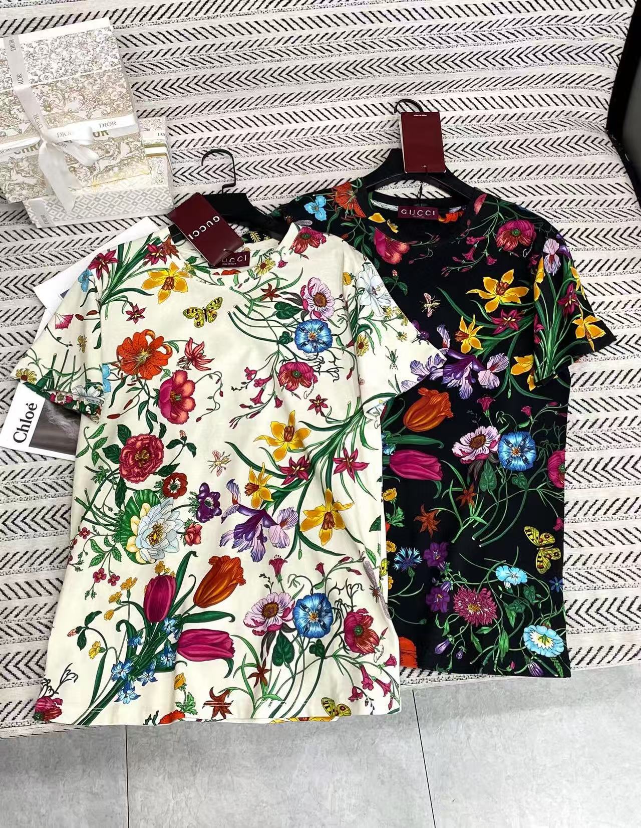 GUCC1 オールオーバープリントTシャツ【50％割引+送料無料】