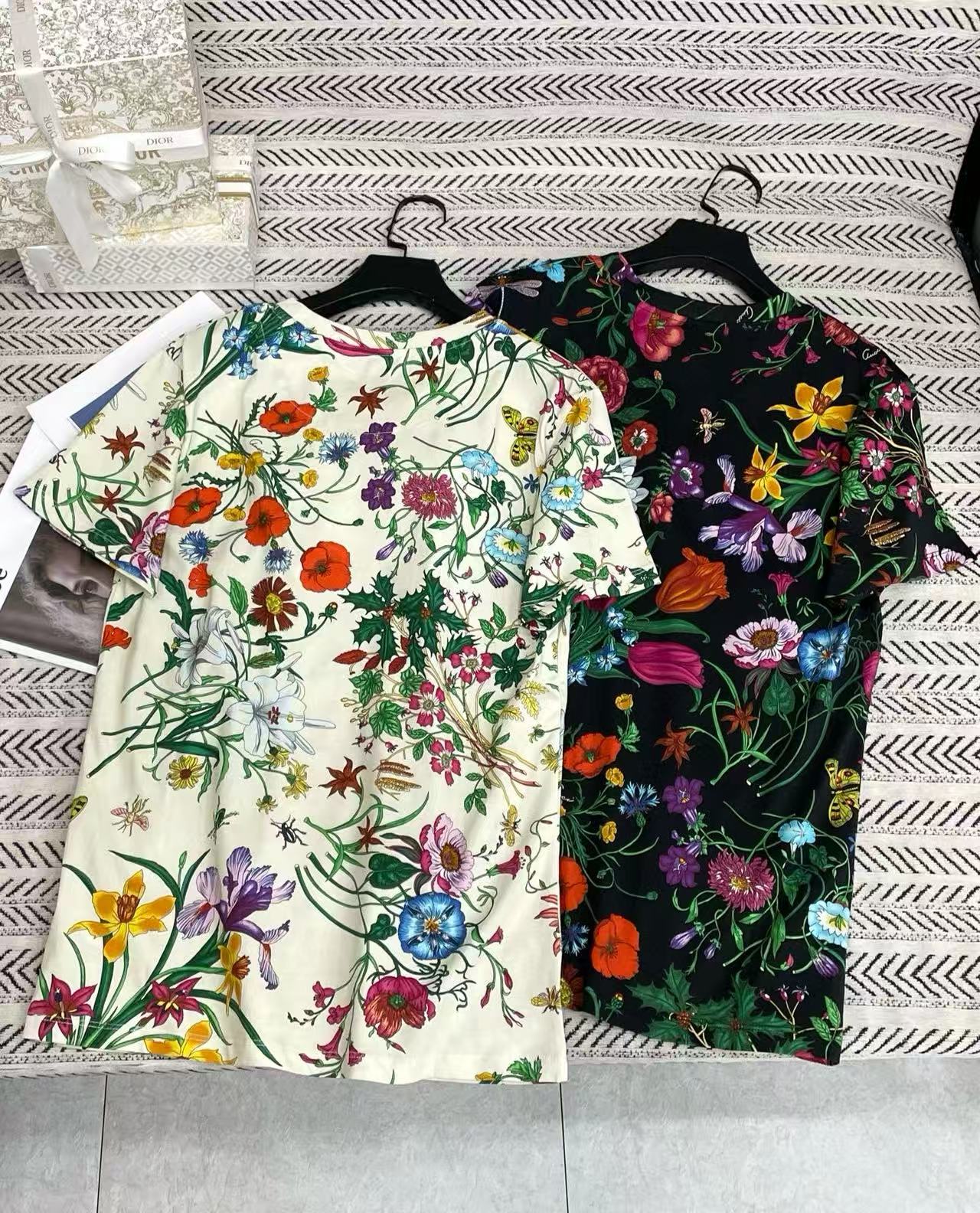 GUCC1 オールオーバープリントTシャツ【50％割引+送料無料】