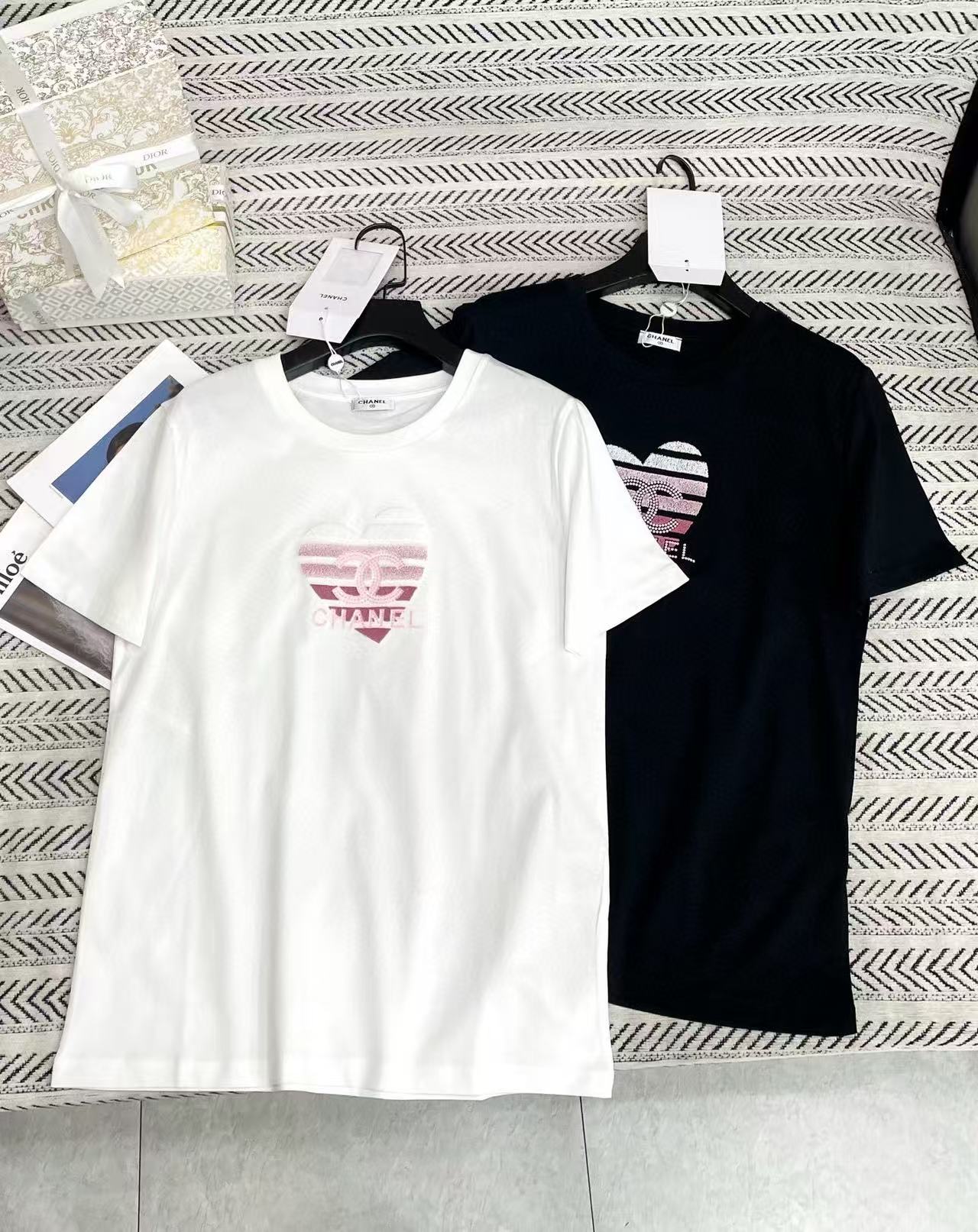 CHANE1 ハートダブルC Tシャツ【50％割引+送料無料】