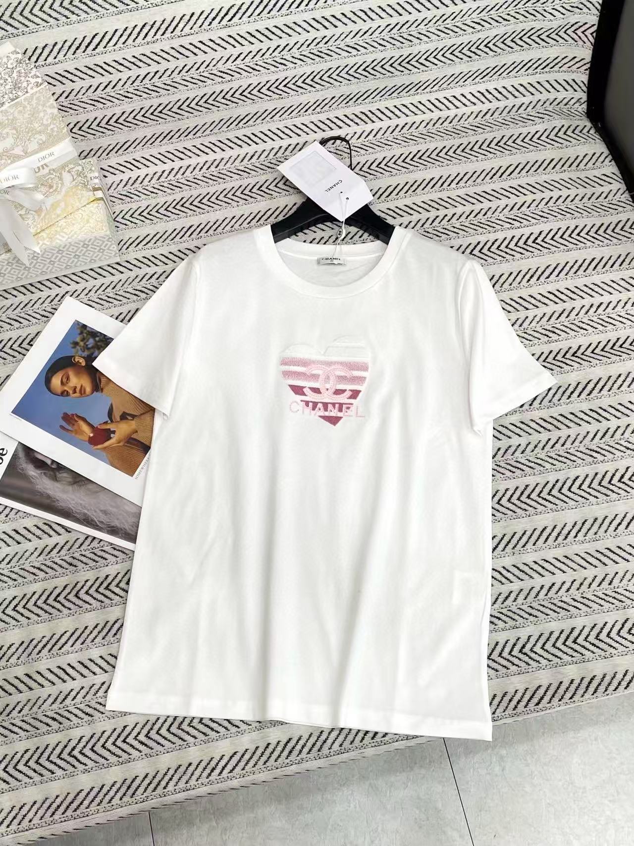 CHANE1 ハートダブルC Tシャツ【50％割引+送料無料】