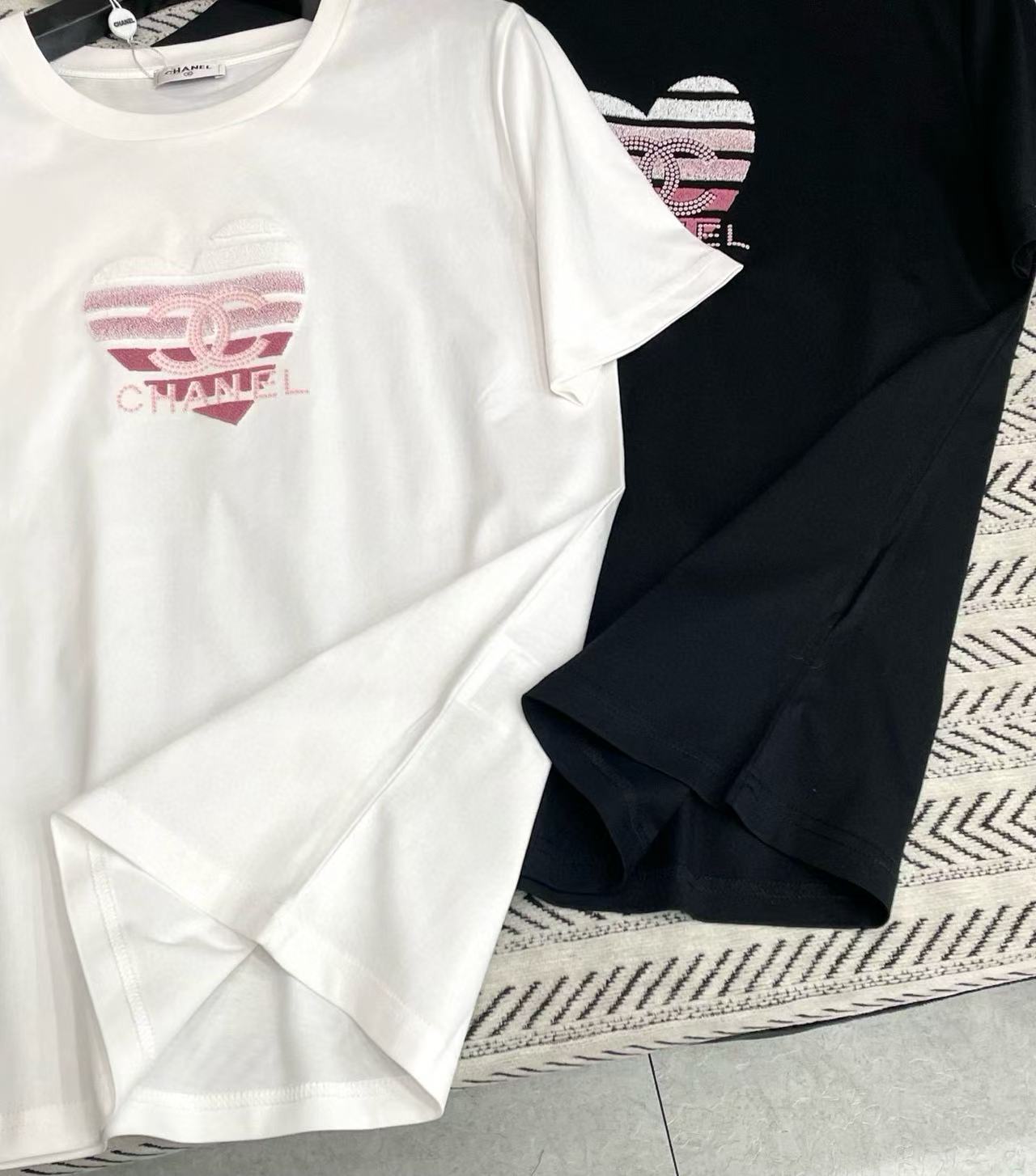 CHANE1 ハートダブルC Tシャツ【50％割引+送料無料】