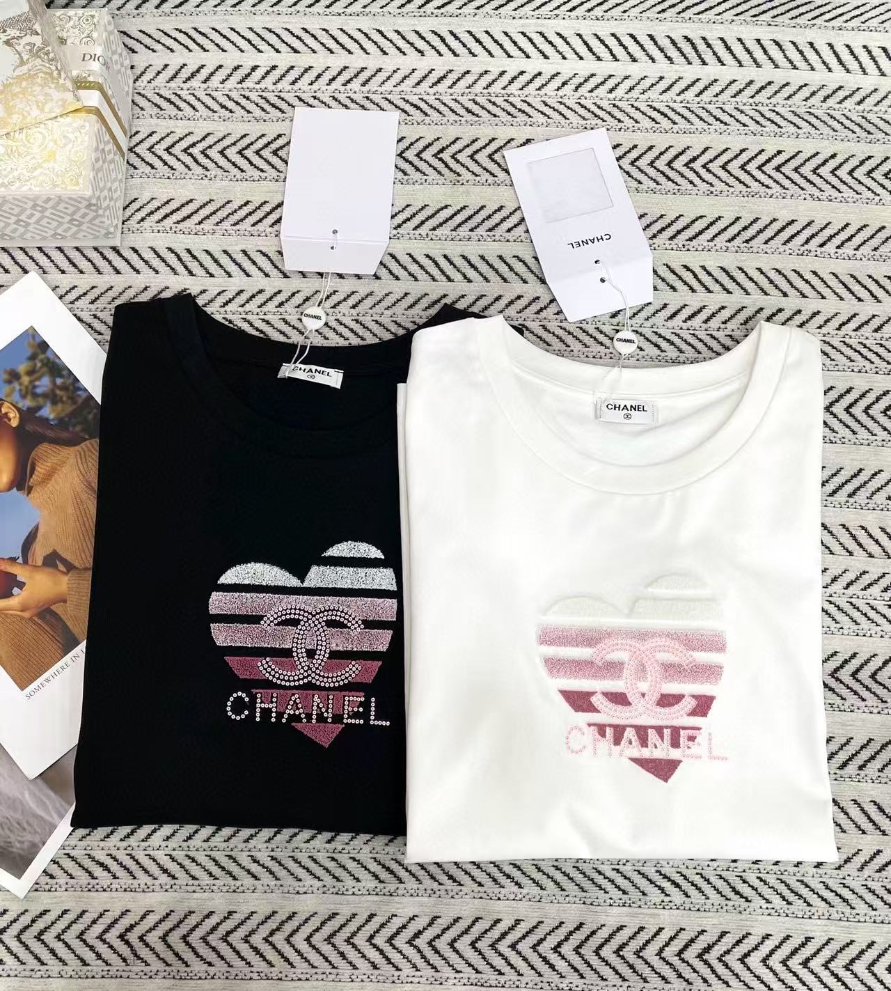 CHANE1 ハートダブルC Tシャツ【50％割引+送料無料】