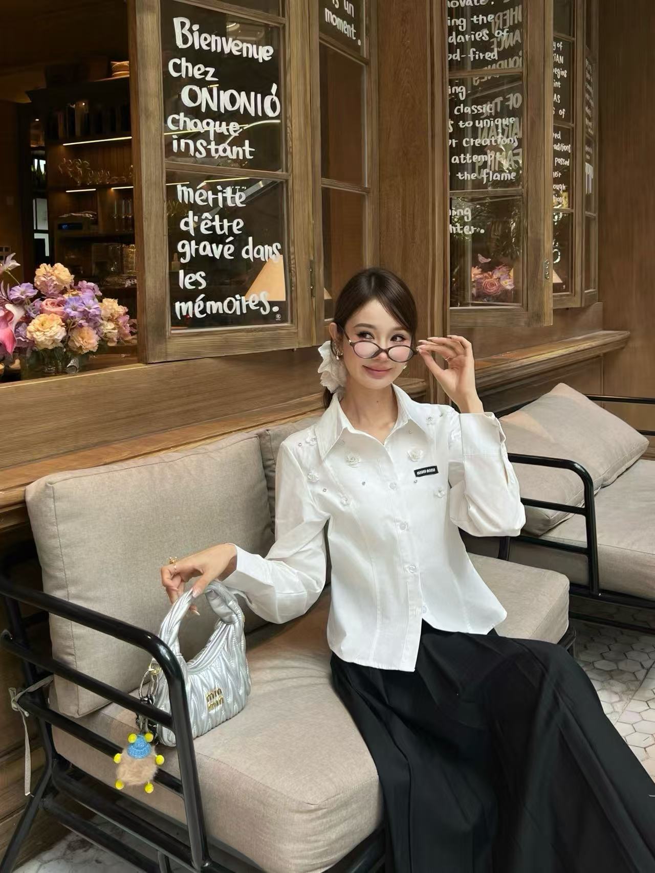 M1UM1U 襟付きシャツ【50％割引+送料無料】