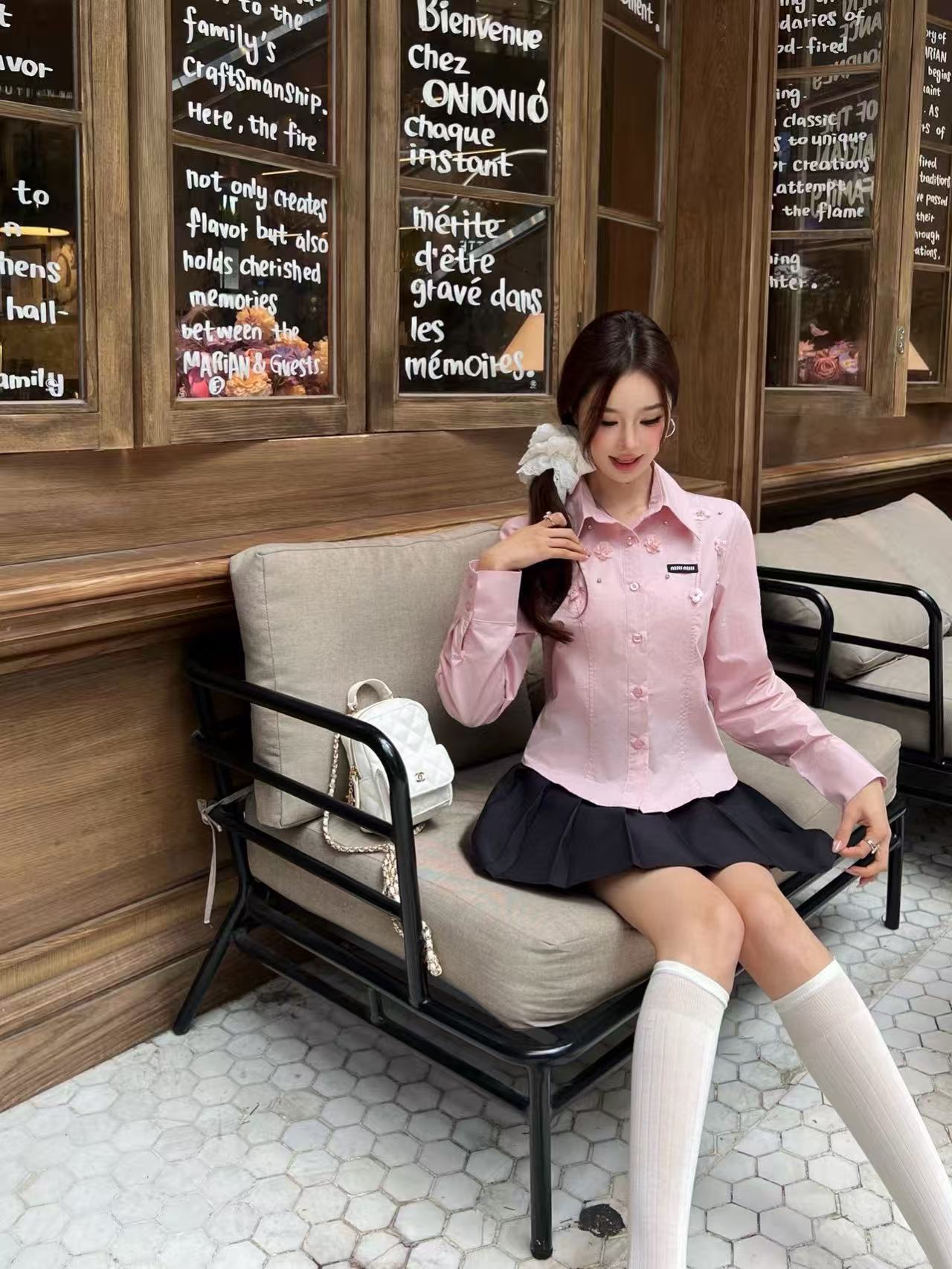 M1UM1U 襟付きシャツ【50％割引+送料無料】