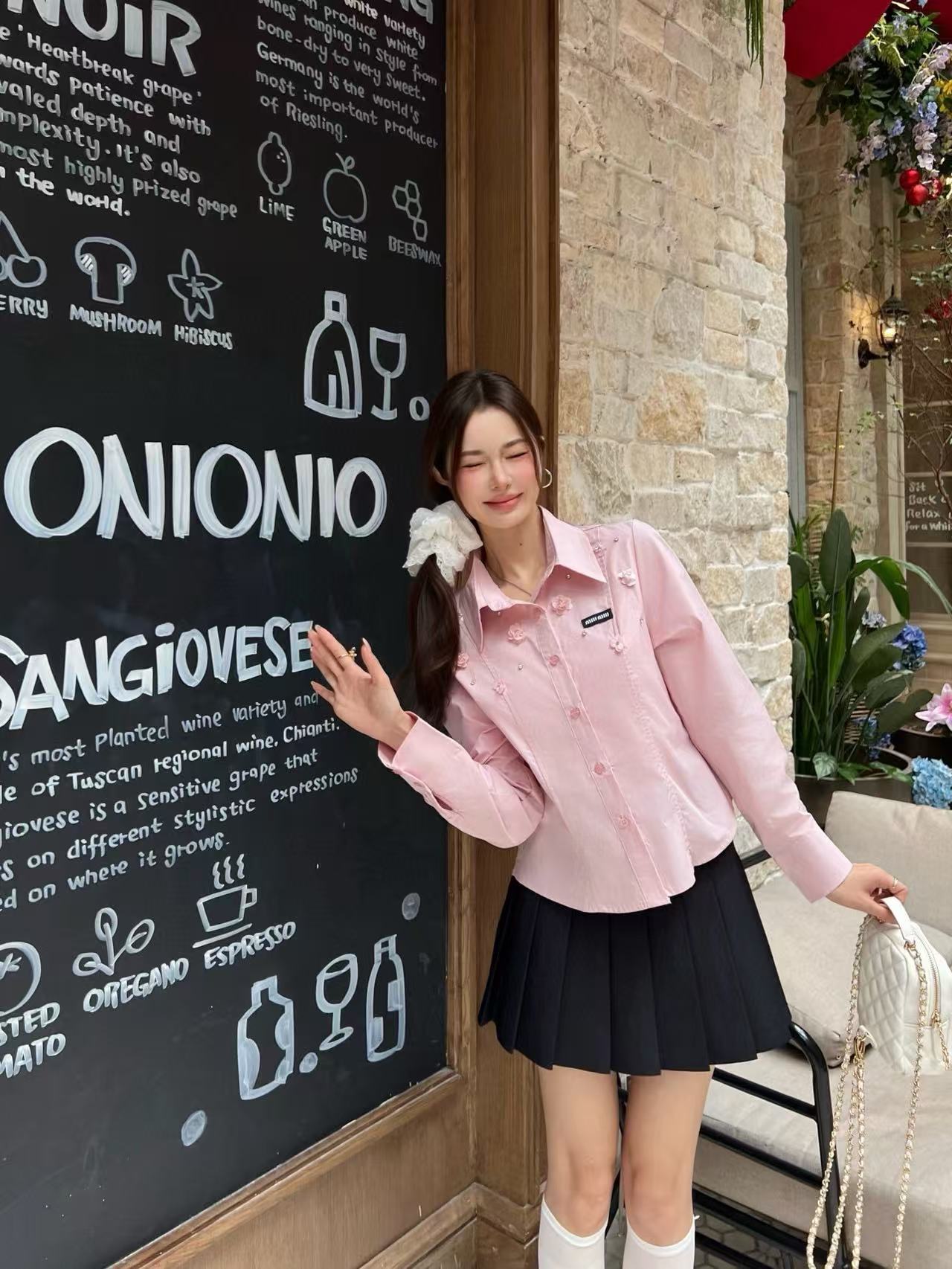 M1UM1U 襟付きシャツ【50％割引+送料無料】