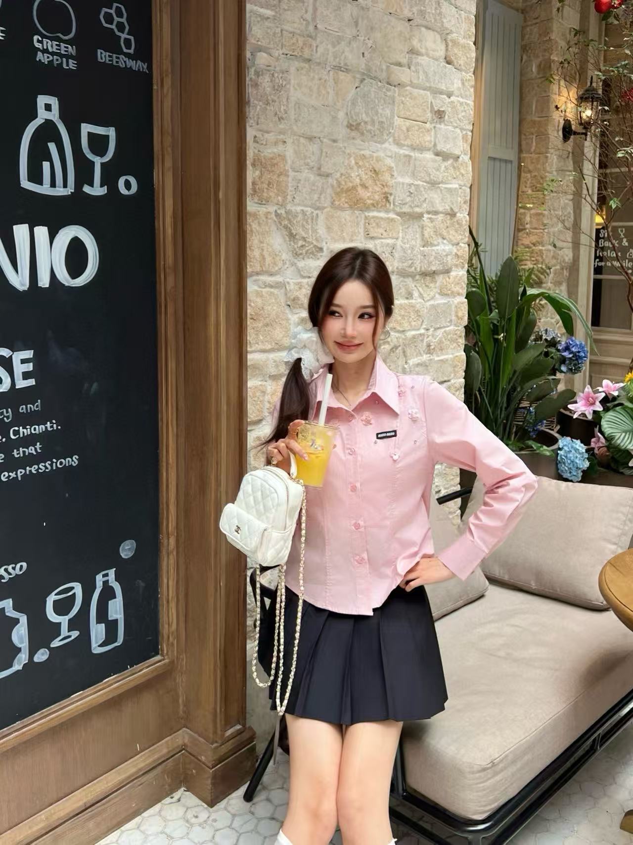 M1UM1U 襟付きシャツ【50％割引+送料無料】