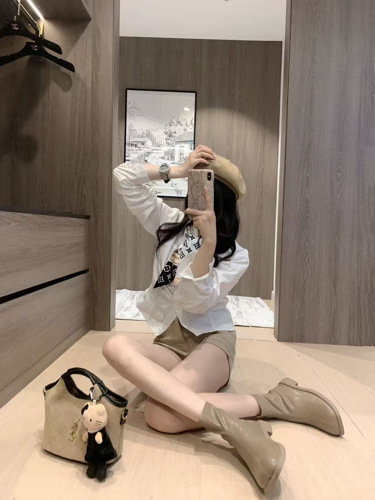 LVリボンシャツ【50％割引+送料無料】