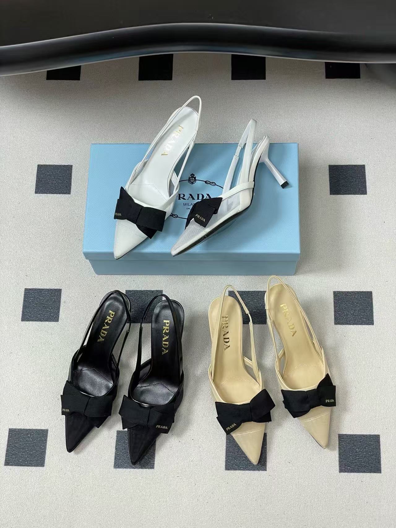 CHANE1 高品質 ボウタイ ポインテッドトゥ オープンバックサンダル【50％割引+送料無料】