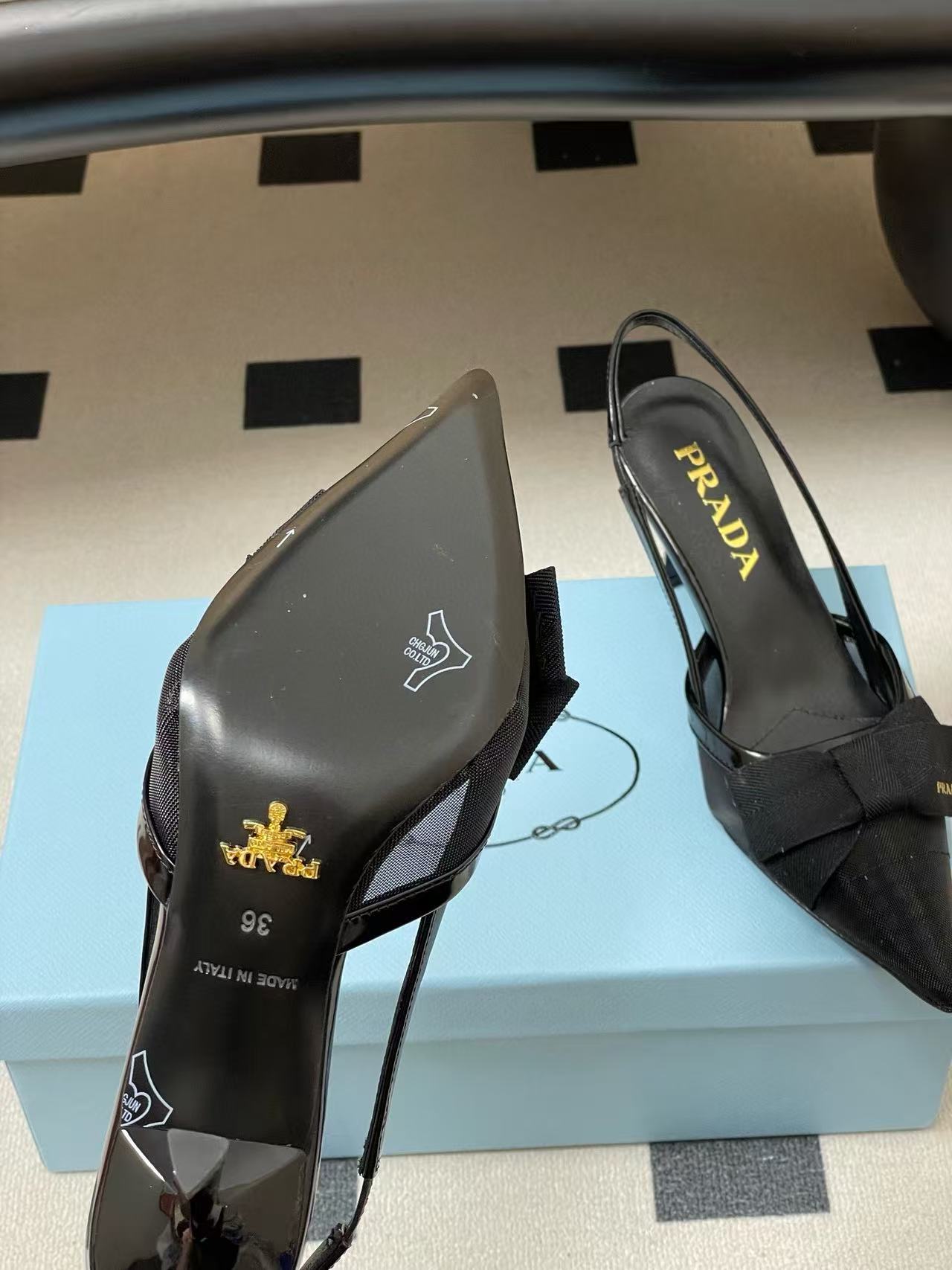 CHANE1 高品質 ボウタイ ポインテッドトゥ オープンバックサンダル【50％割引+送料無料】