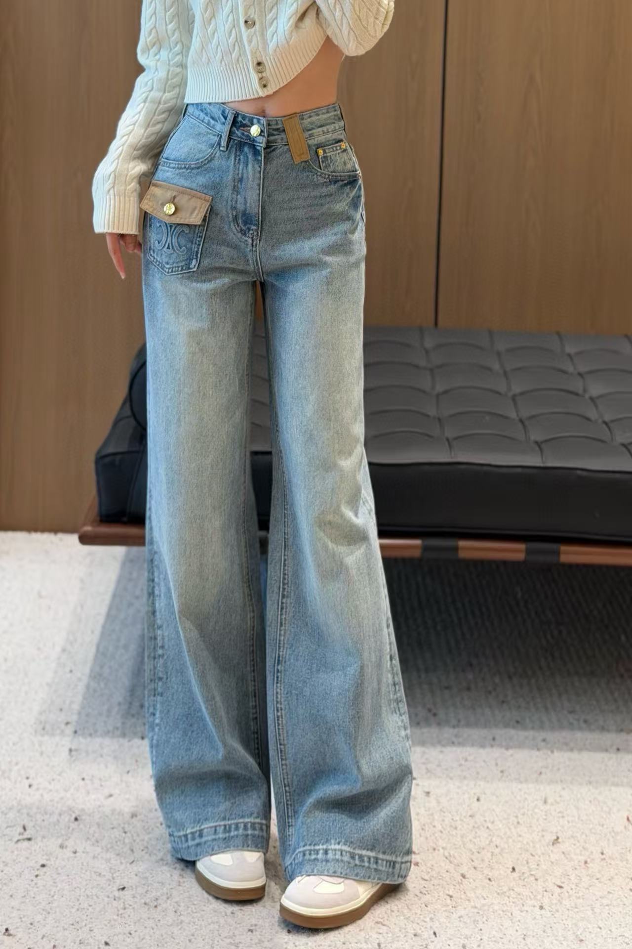 CEL1NE 凱旋門ポケット ジーンズ【50％割引+送料無料】