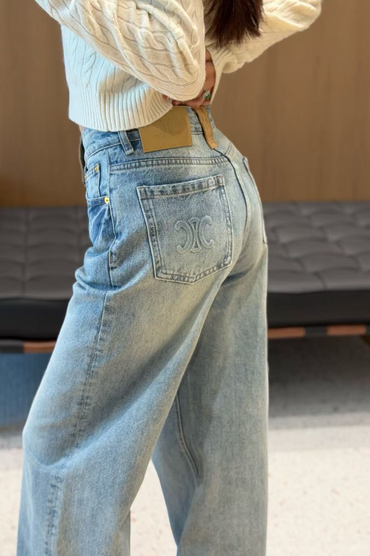 CEL1NE 凱旋門ポケット ジーンズ【50％割引+送料無料】