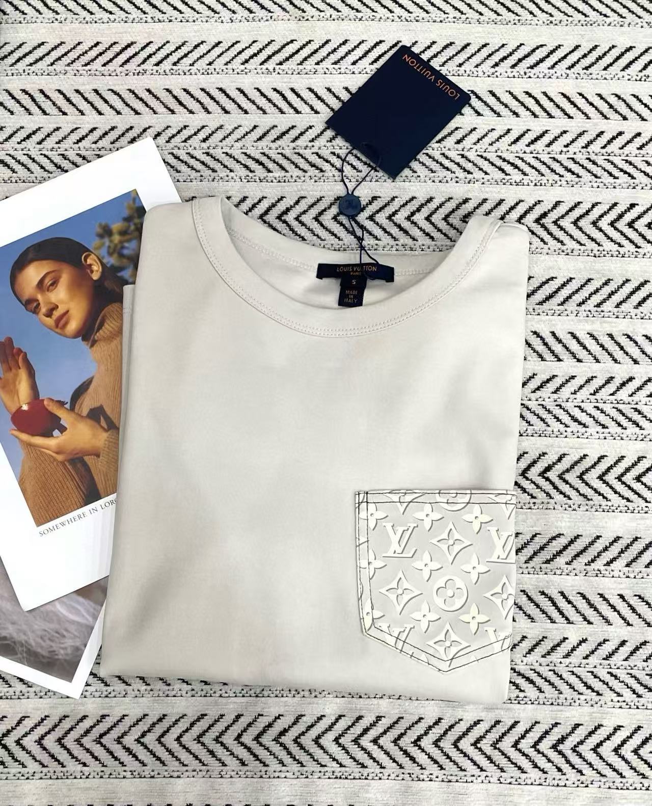 LVポケットプリントTシャツ【50％割引+送料無料】