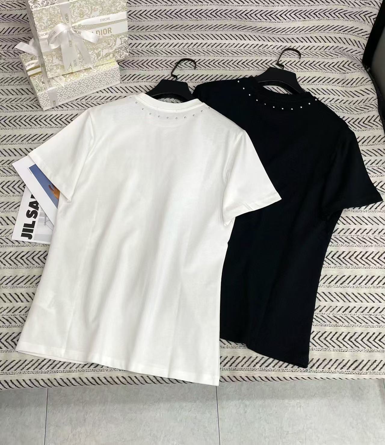 LVスタッズビーズレターTシャツ【50％割引+送料無料】