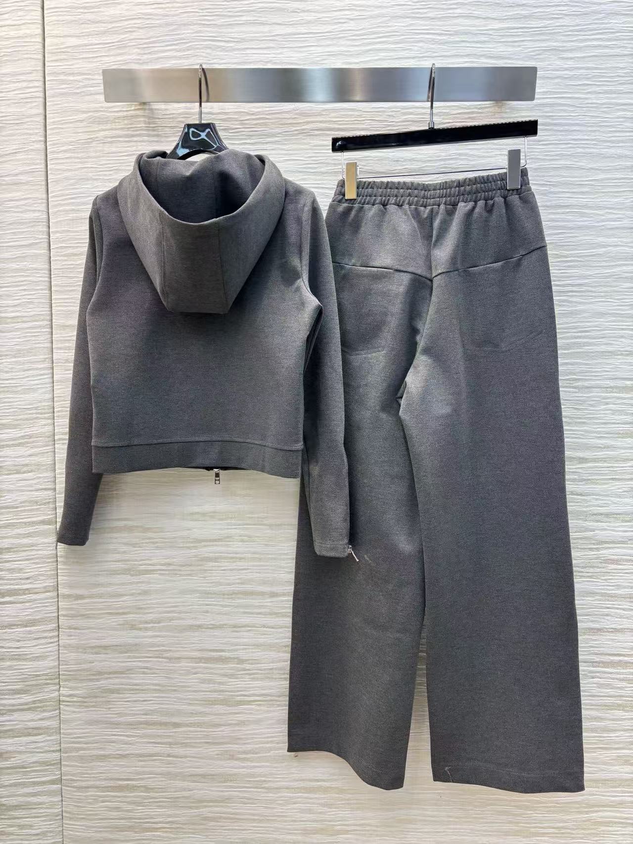 PR4DA フード付きジップアップジャケット+パンツ ツーピースセット【50％割引+送料無料】