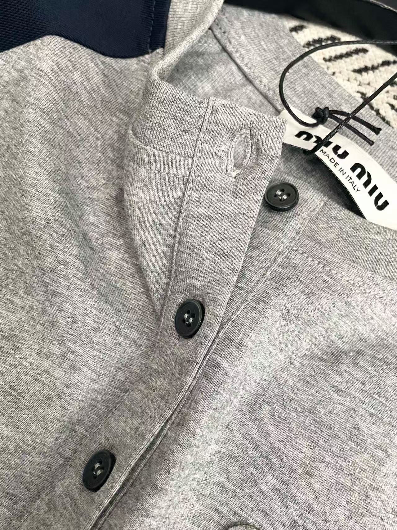 M1UM1U カラーブロック ボタンアップ Tシャツ【50％割引+送料無料】