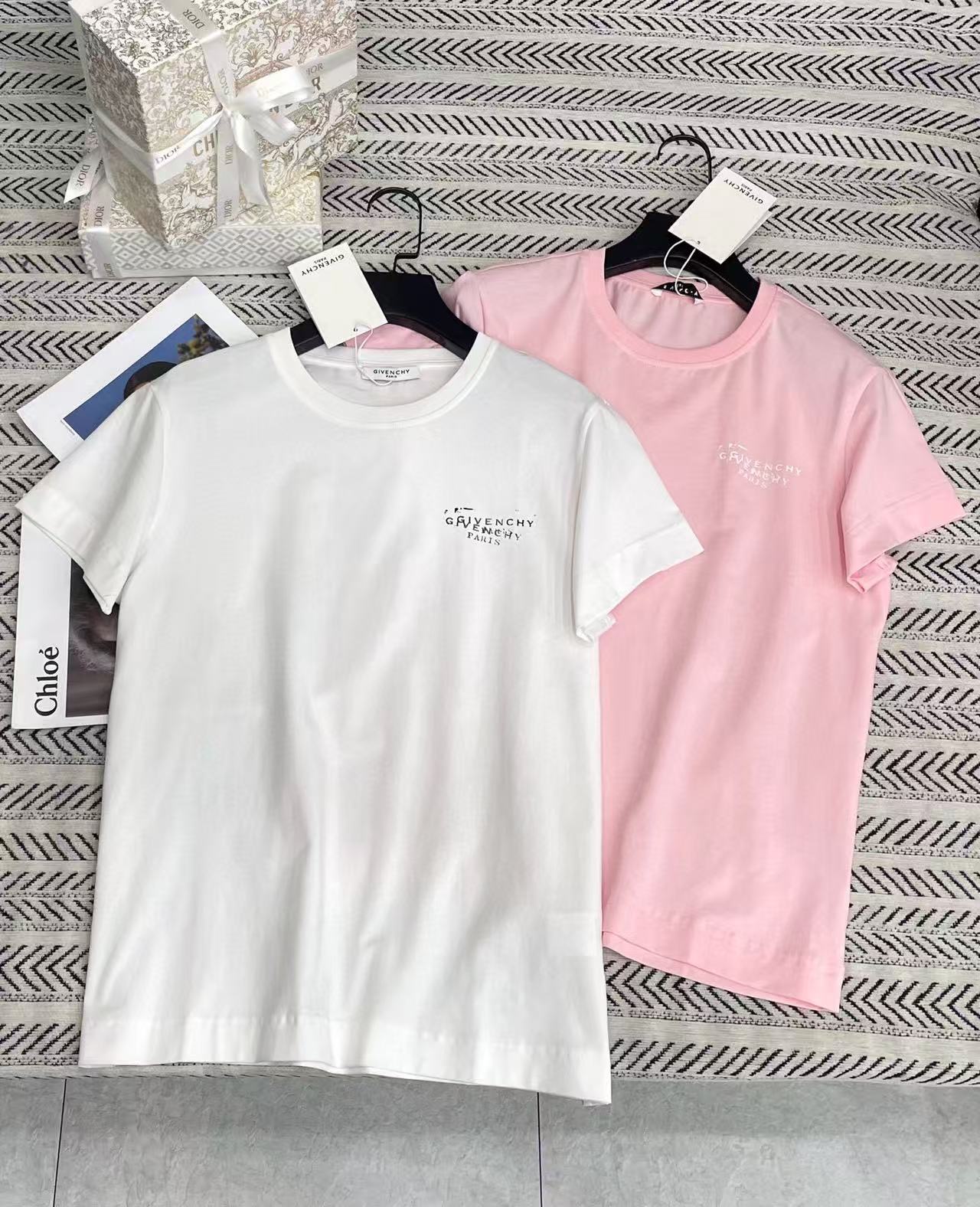 G1VENCHY シンプルレターTシャツ【50％割引+送料無料】