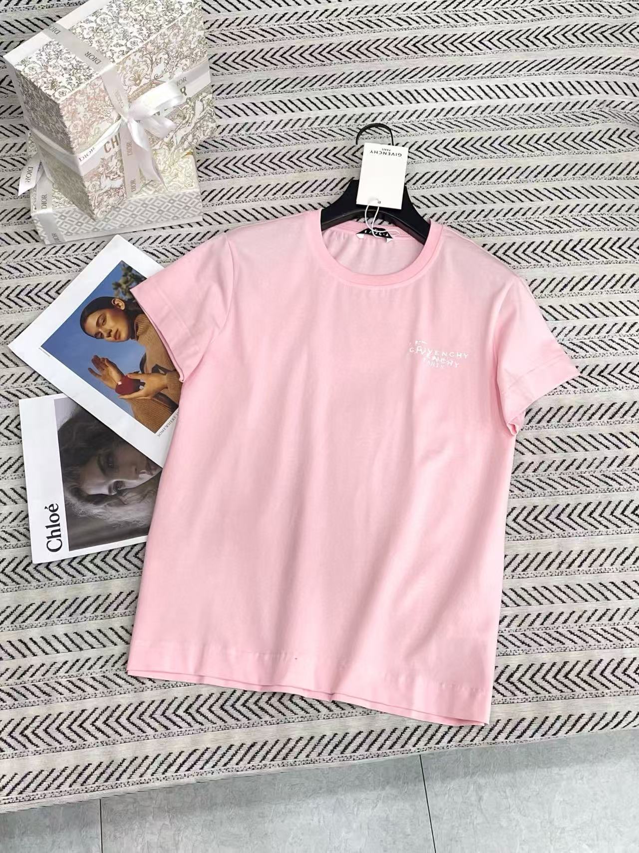 G1VENCHY シンプルレターTシャツ【50％割引+送料無料】