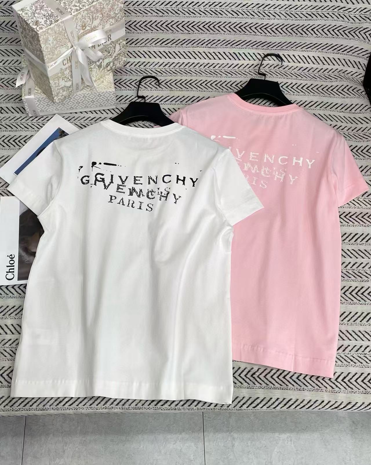 G1VENCHY シンプルレターTシャツ【50％割引+送料無料】