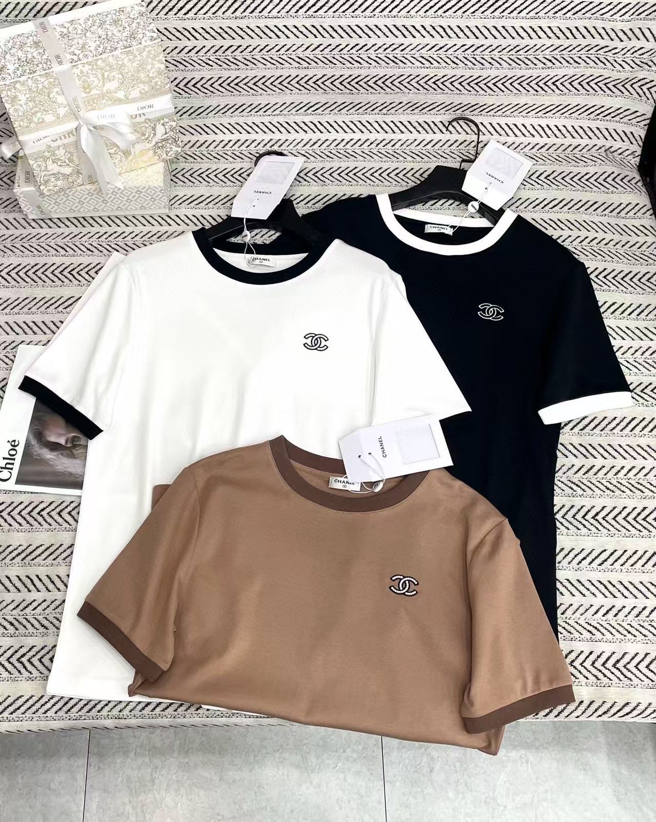 CHANE1 シンプルダブルC Tシャツ【50％割引+送料無料】