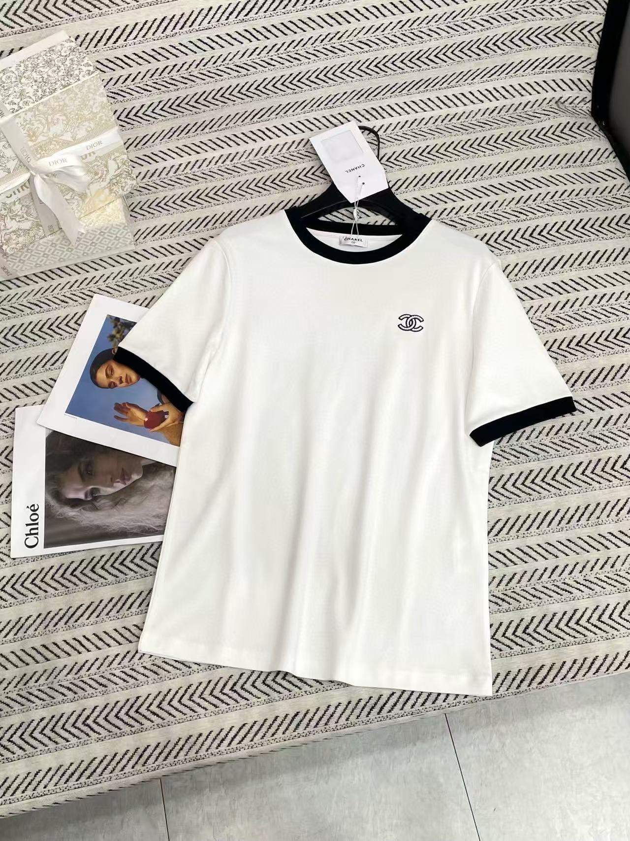 CHANE1 シンプルダブルC Tシャツ【50％割引+送料無料】