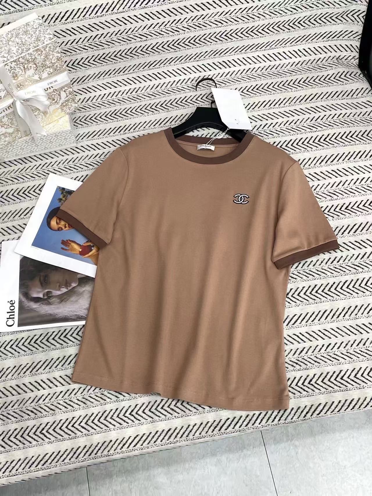 CHANE1 シンプルダブルC Tシャツ【50％割引+送料無料】