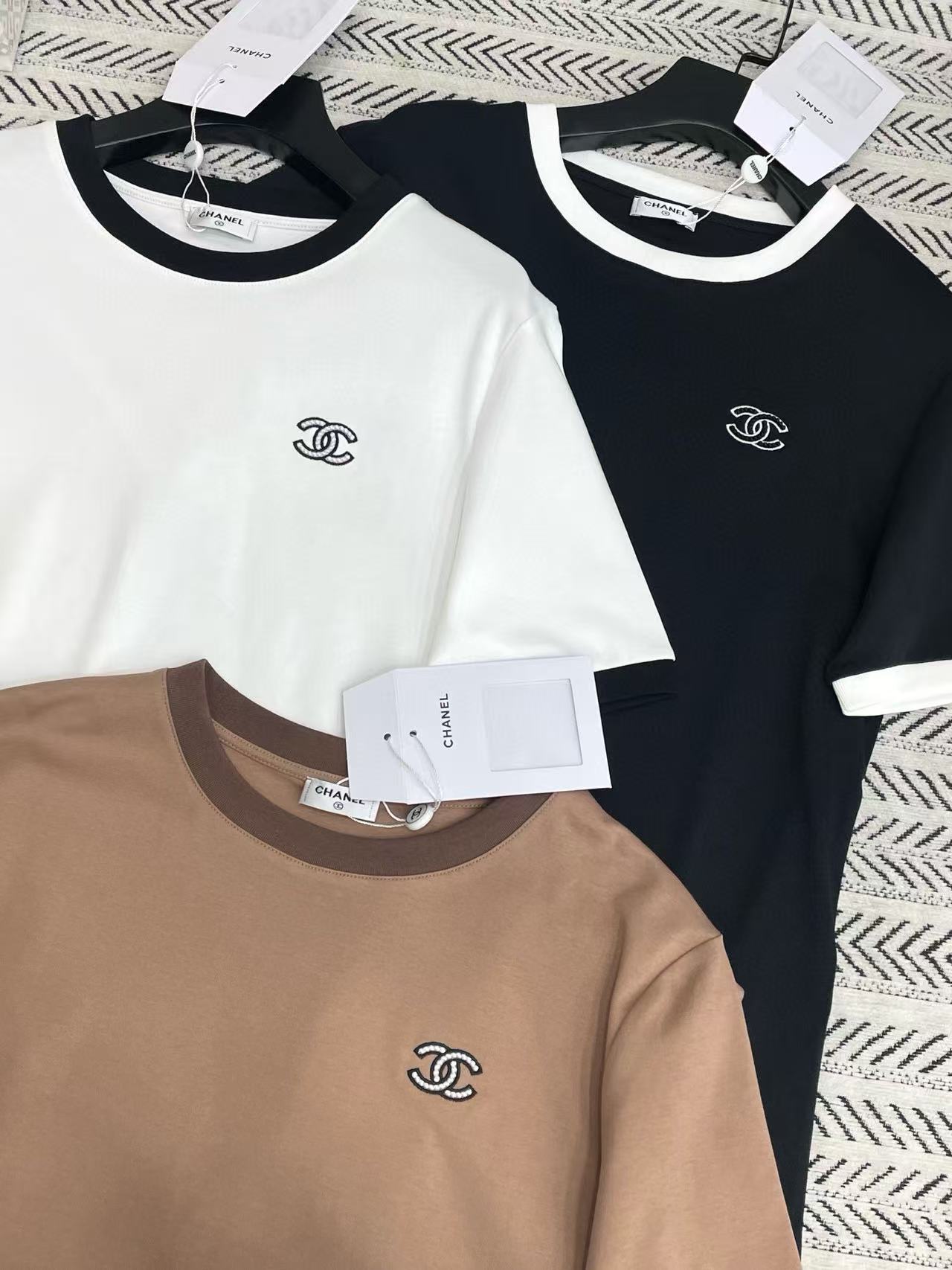 CHANE1 シンプルダブルC Tシャツ【50％割引+送料無料】