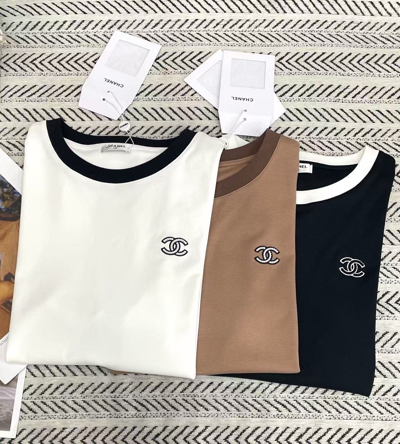 CHANE1 シンプルダブルC Tシャツ【50％割引+送料無料】