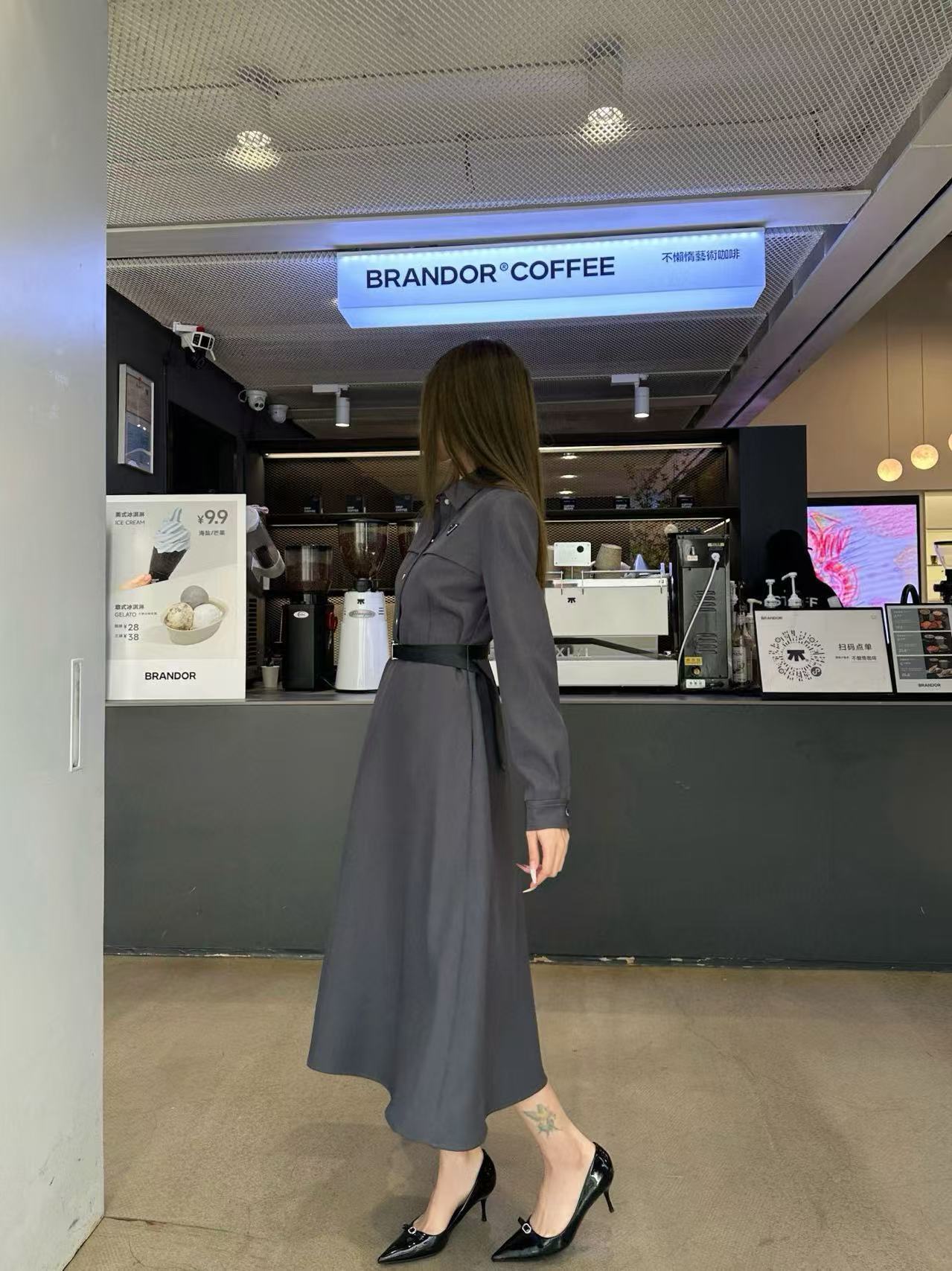 PR4DA トライアングルロゴベルトドレス【50％割引+送料無料】