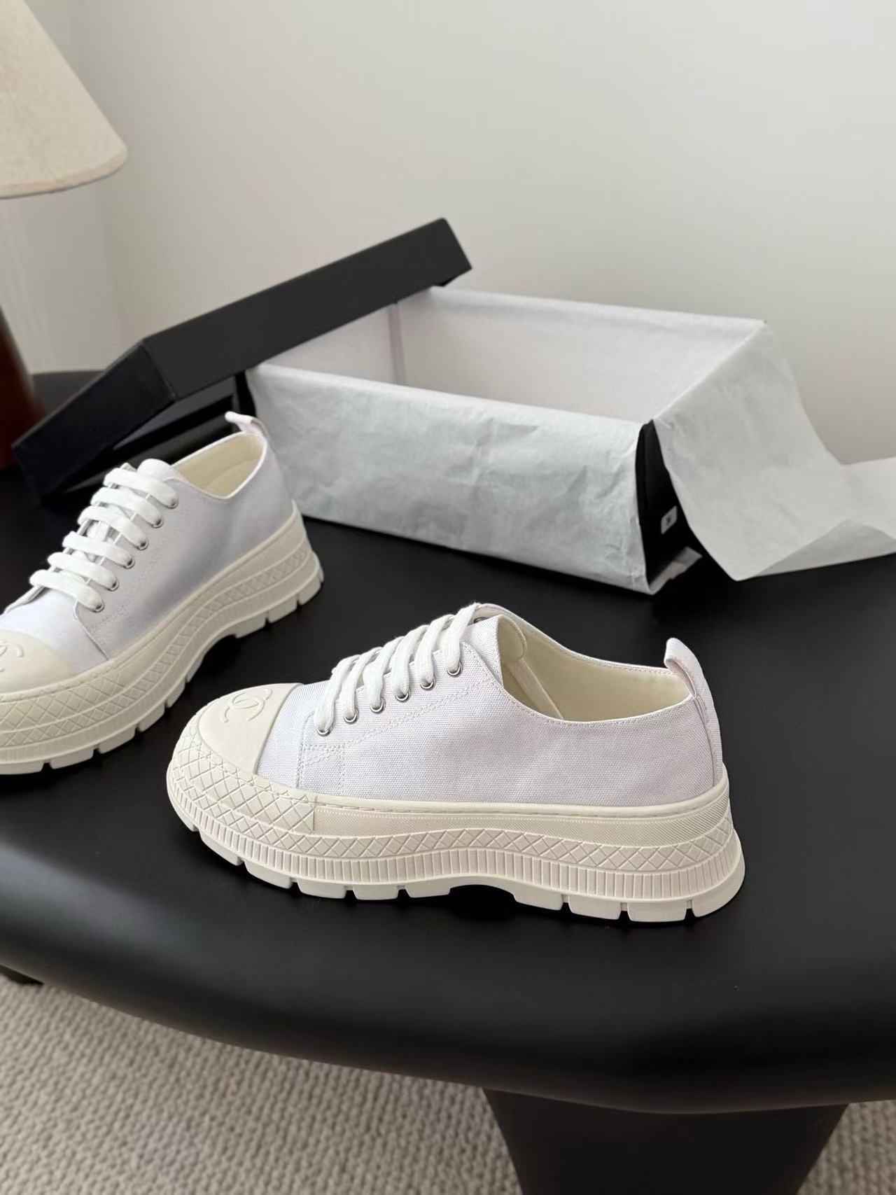 CHANE1 高品質ダブルC厚底カジュアルシューズ【50％割引+送料無料】