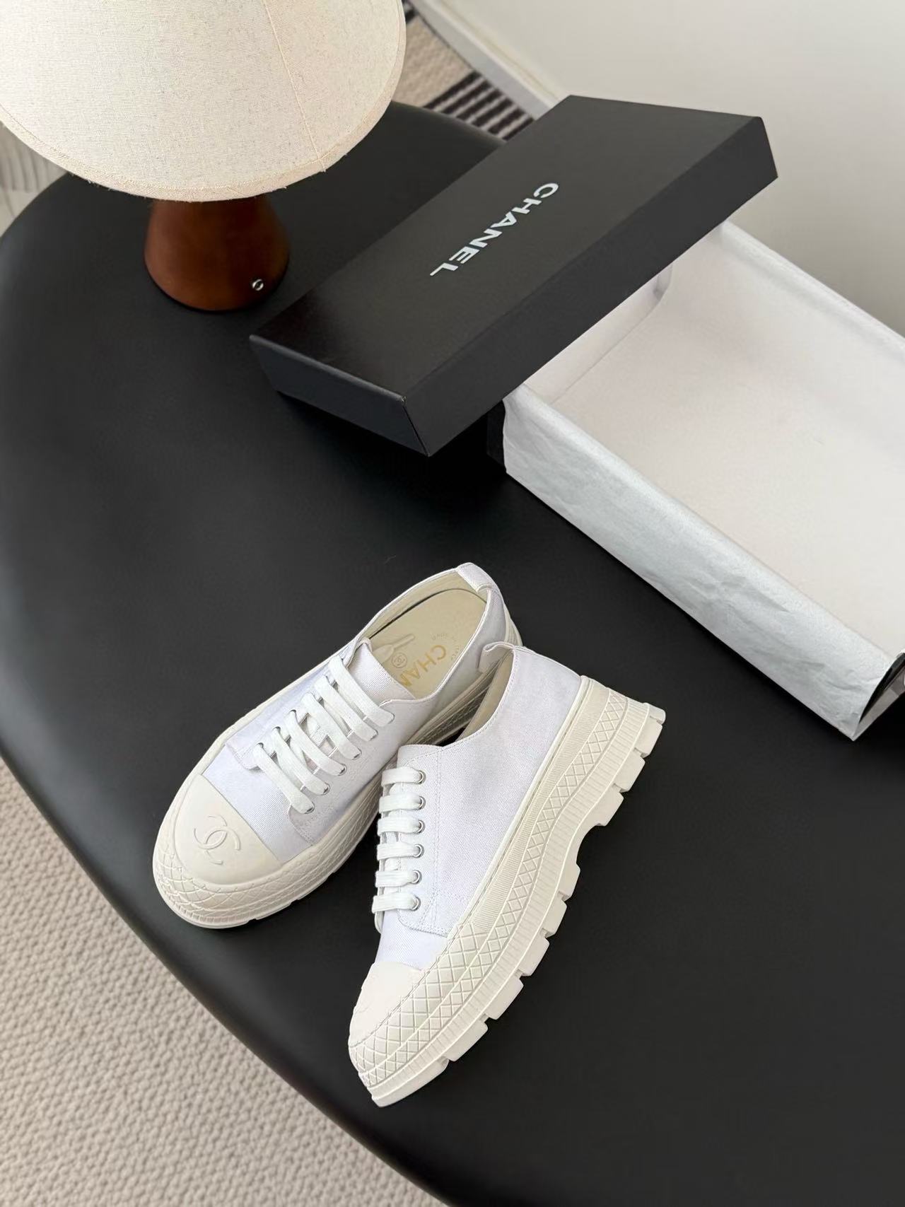 CHANE1 高品質ダブルC厚底カジュアルシューズ【50％割引+送料無料】