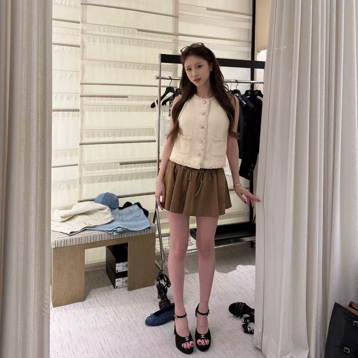 CHANE1 高品質スエード ピープトゥ ハイヒール【50％割引+送料無料】