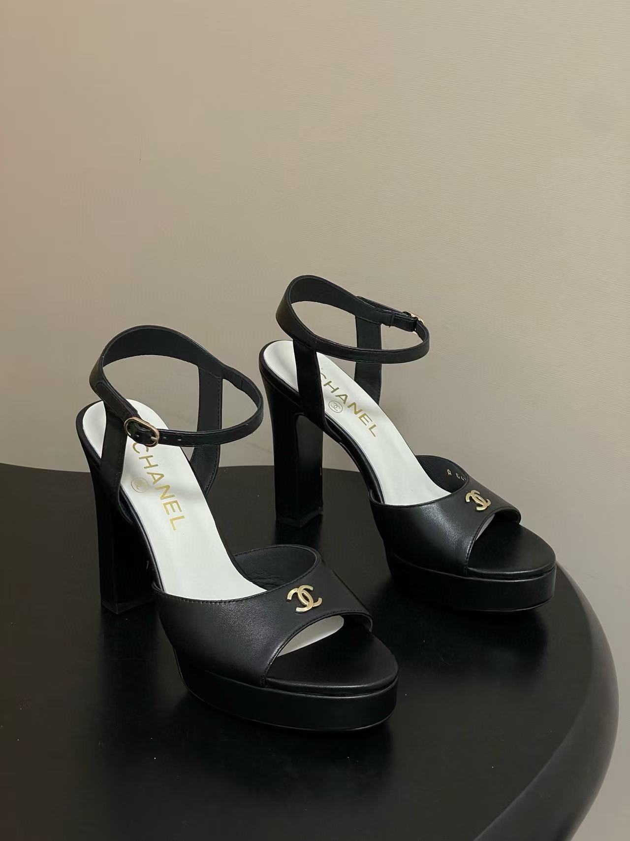 CHANE1 高品質ダブルCラムスキンハイヒール【50％割引+送料無料】