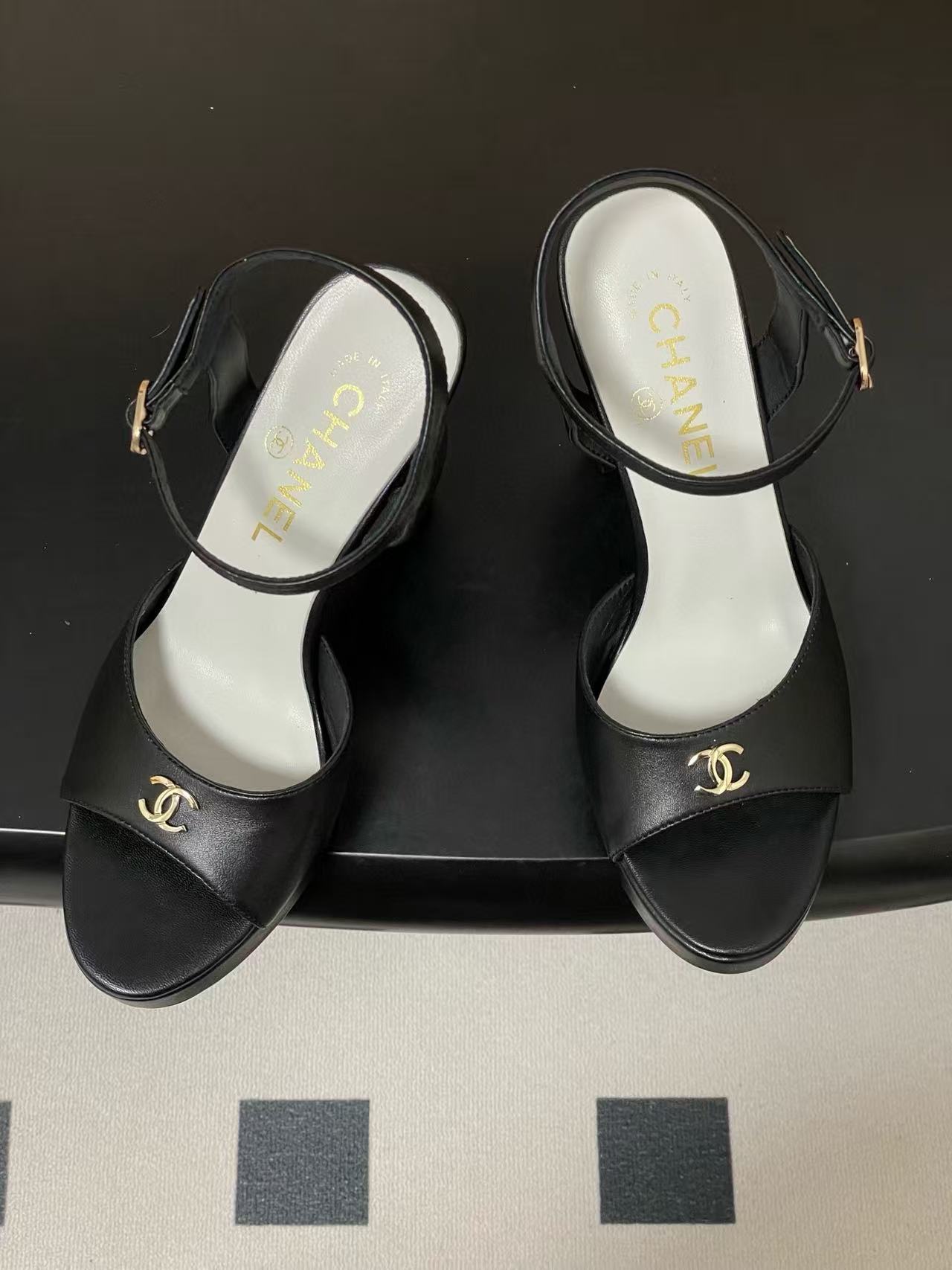 CHANE1 高品質ダブルCラムスキンハイヒール【50％割引+送料無料】