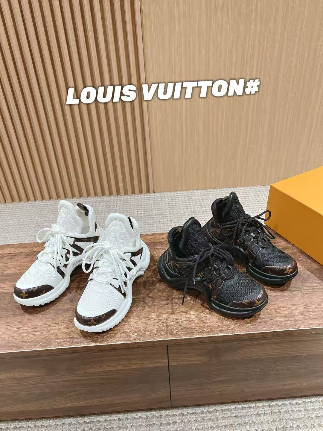 LVの高品質レースアップダッドカジュアルシューズ【50％割引+送料無料】