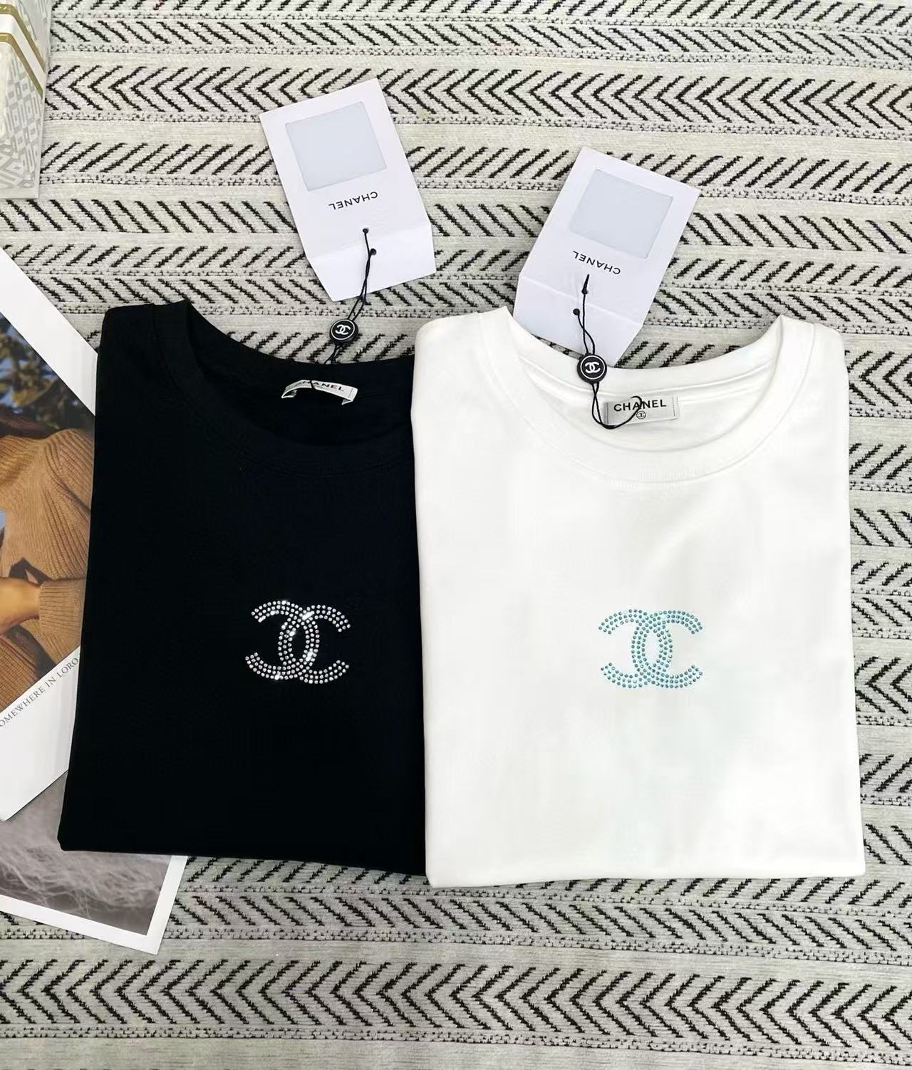 CHANE1 シンプルダブルC Tシャツ【50％割引+送料無料】