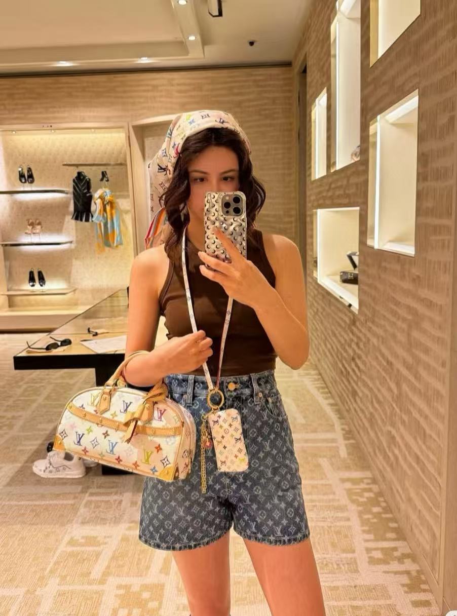 LVの高品質プリントデニムショートパンツ【50％割引+送料無料】