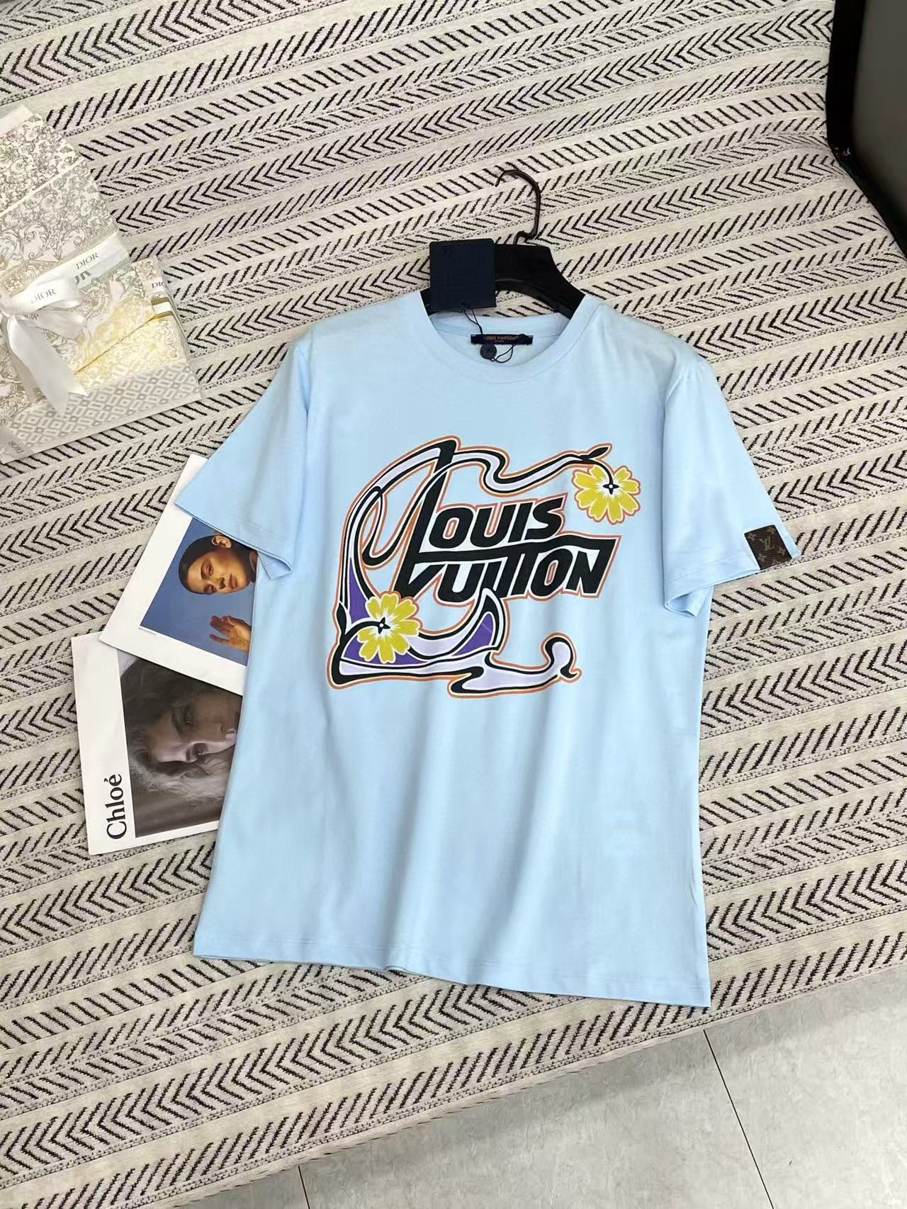 LVプリントレターTシャツ【50％割引+送料無料】