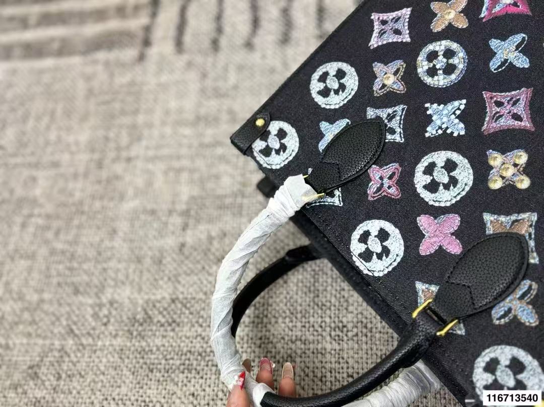 LVデニムプリントトートバッグ【50％割引+送料無料】