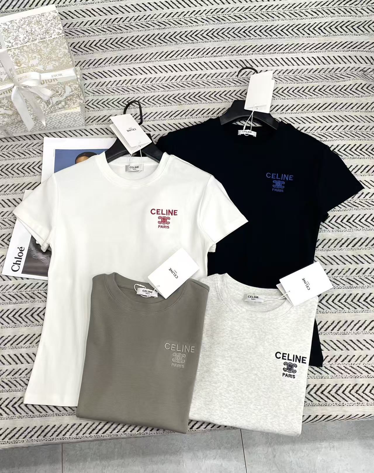 CEL1NE 凱旋門刺繍レターTシャツ【50％割引+送料無料】